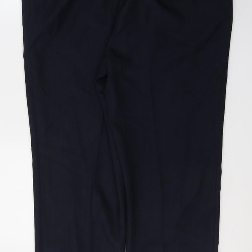 Marks and Spencer Womens Blue  Polyester Trousers  Size 18 L28 in Regular