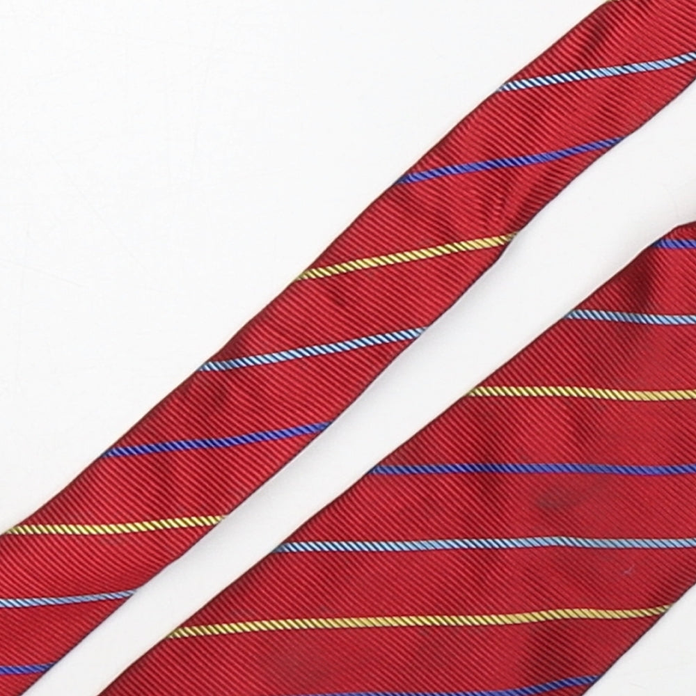 Austin Reed Mens Multicoloured Striped Silk Pointed Tie One Size