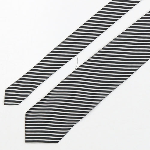 River Island  Mens Multicoloured Striped Polyester Pointed Tie One Size