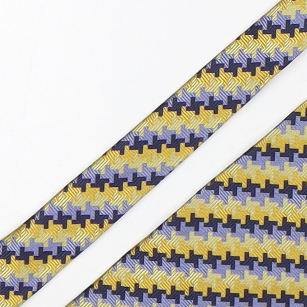 NEXT Mens Multicoloured Geometric Silk Pointed Tie One Size