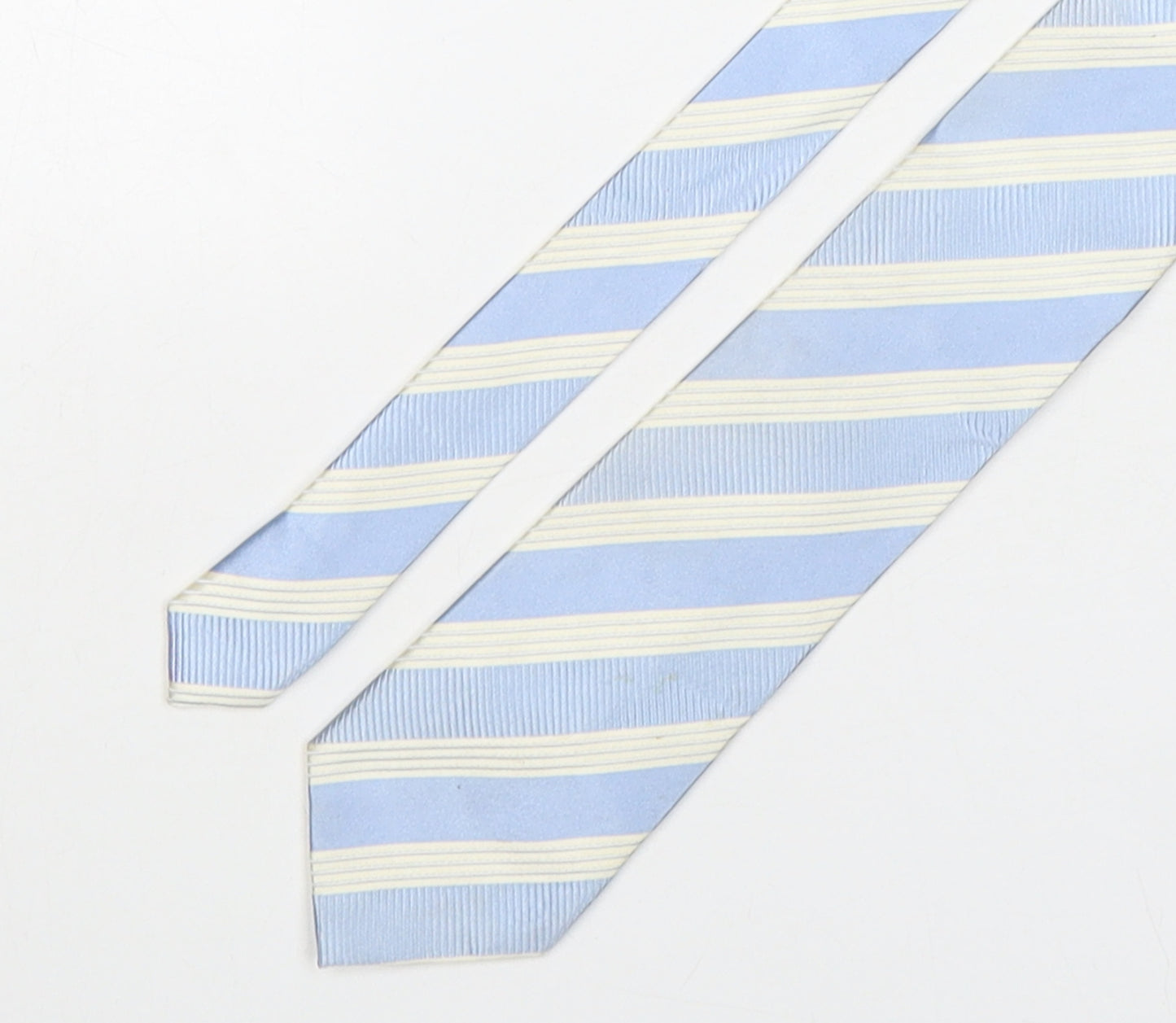 dehavilland Mens Multicoloured Striped Silk Pointed Tie One Size