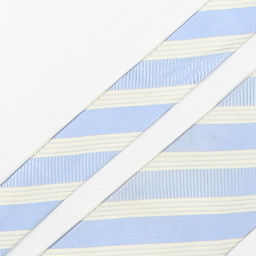 dehavilland Mens Multicoloured Striped Silk Pointed Tie One Size