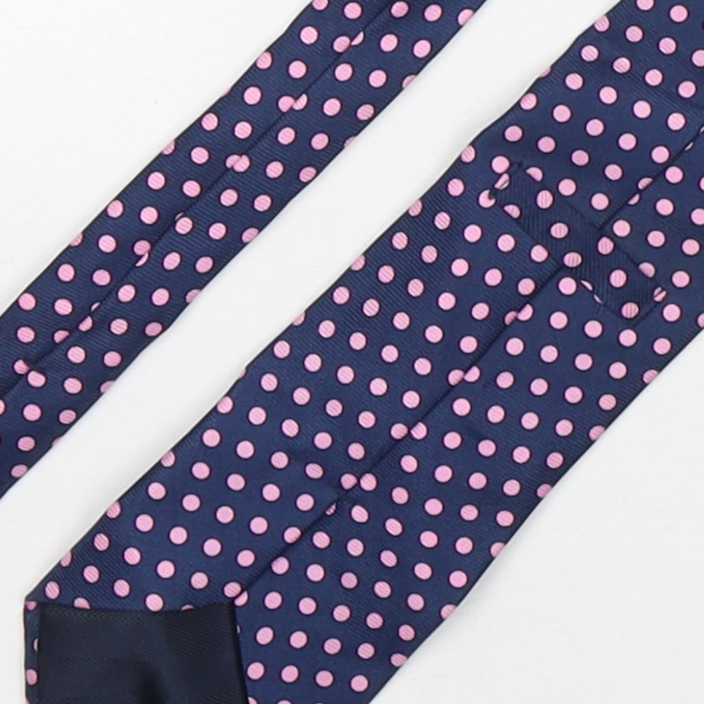 Marks and Spencer Mens Multicoloured Polka Dot Silk Pointed Tie One Size