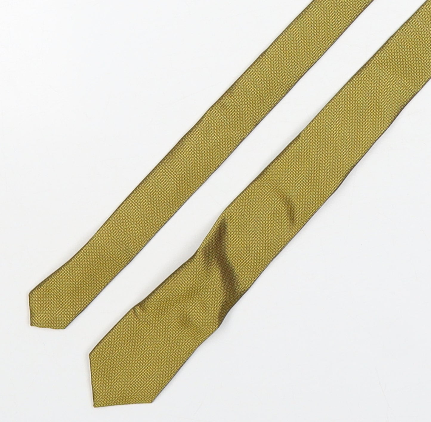 NEXT Mens Green Geometric Polyester Pointed Tie One Size