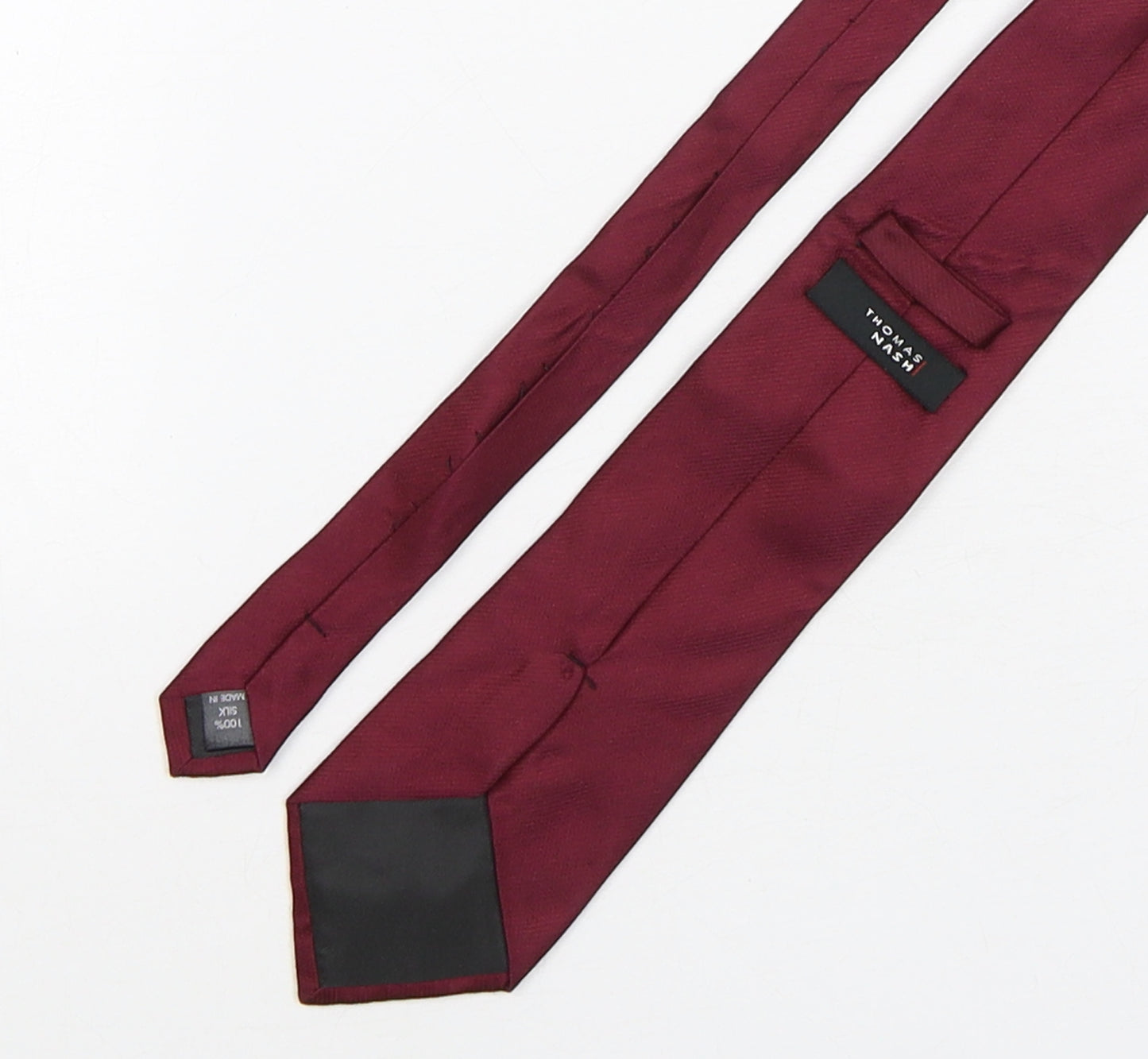 Thomas Nash  Mens Purple  Silk Pointed Tie One Size