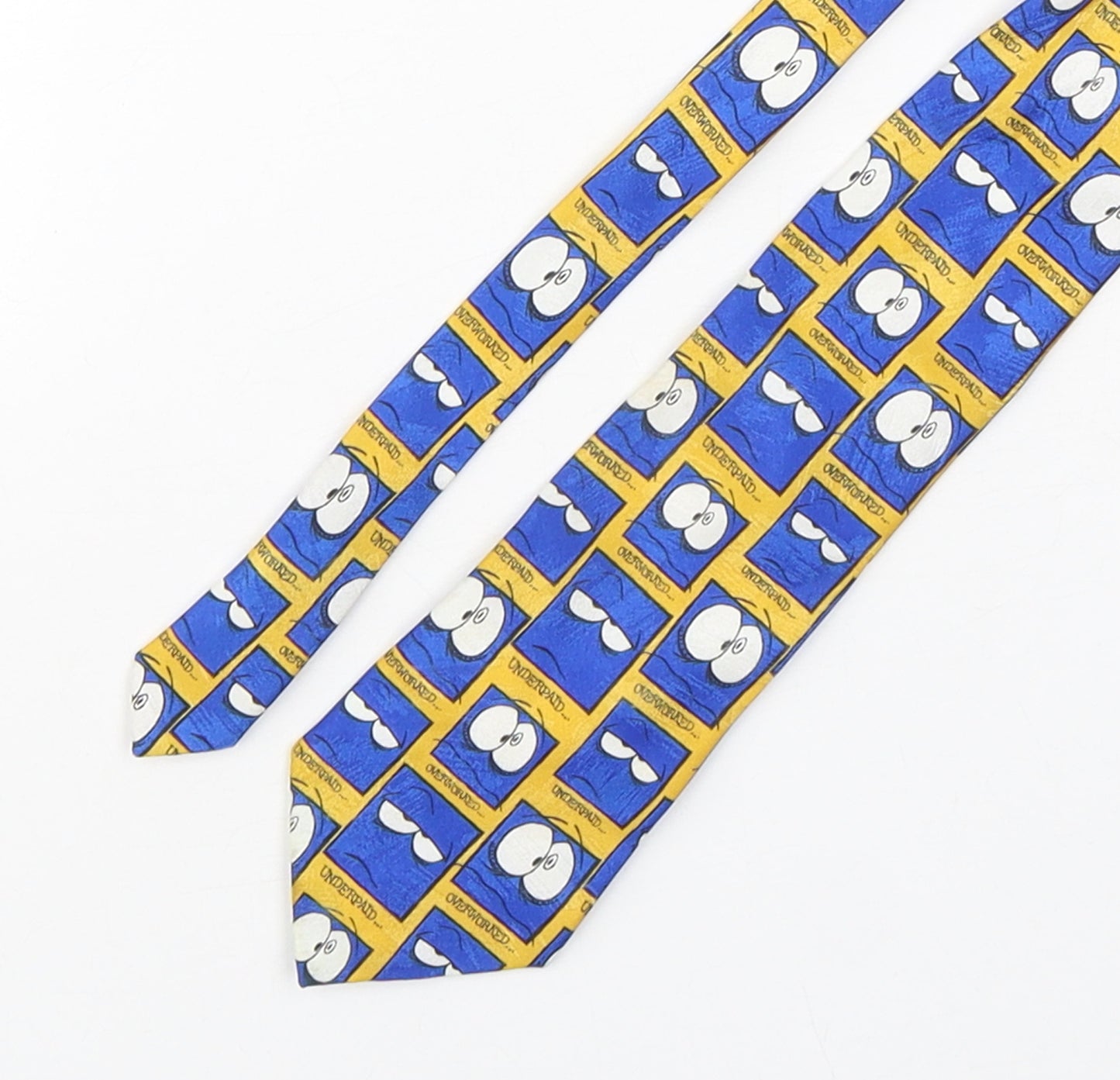 Marks and Spencer Mens Multicoloured Geometric Polyester Pointed Tie One Size