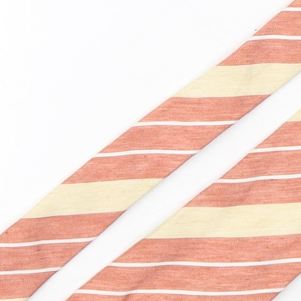BARUTTI Mens Multicoloured Striped Silk Pointed Tie One Size