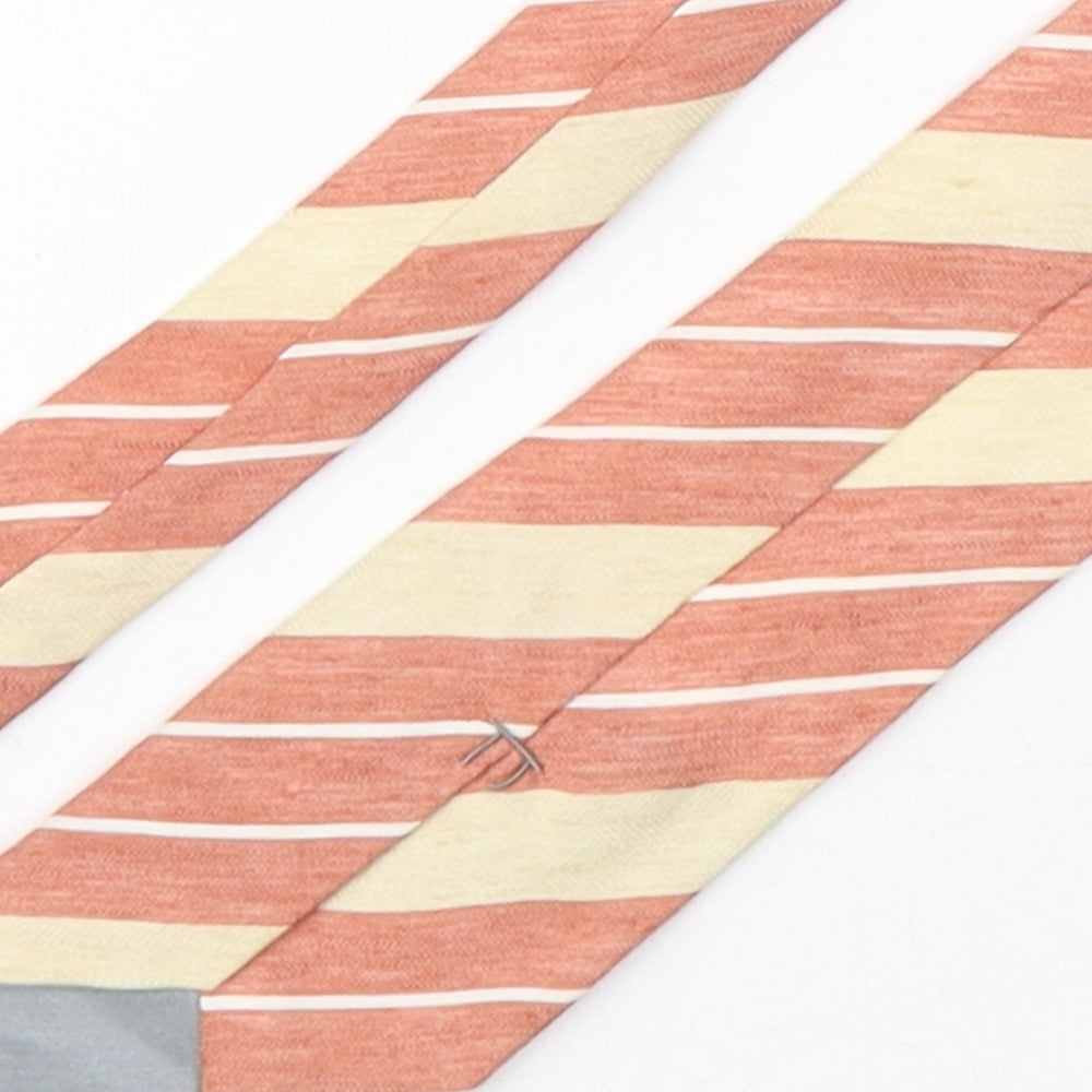 BARUTTI Mens Multicoloured Striped Silk Pointed Tie One Size