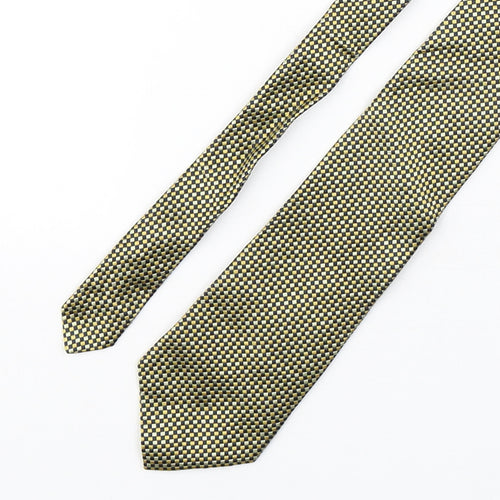ShirtMaker  Mens Multicoloured Plaids & Checks Silk Pointed Tie One Size