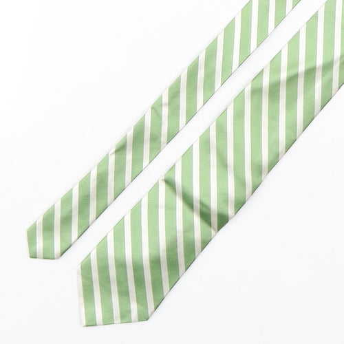 Merona  Mens Multicoloured Striped Silk Pointed Tie One Size