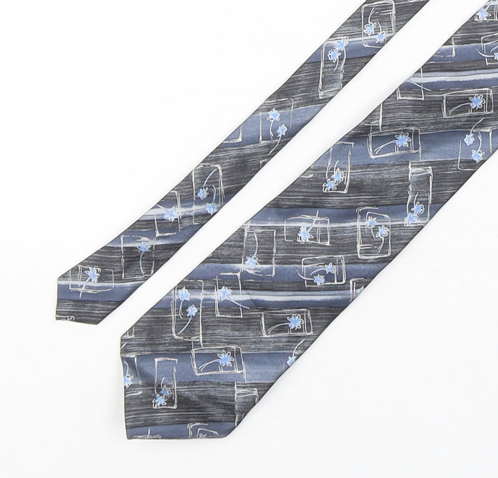 BHS Mens Multicoloured Floral Silk Pointed Tie One Size