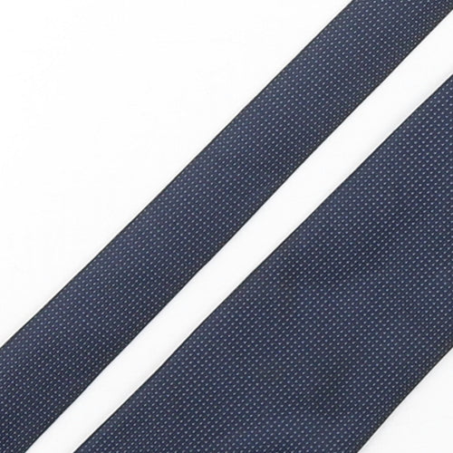 Marks and Spencer Mens Blue Polka Dot Polyester Pointed Tie One Size