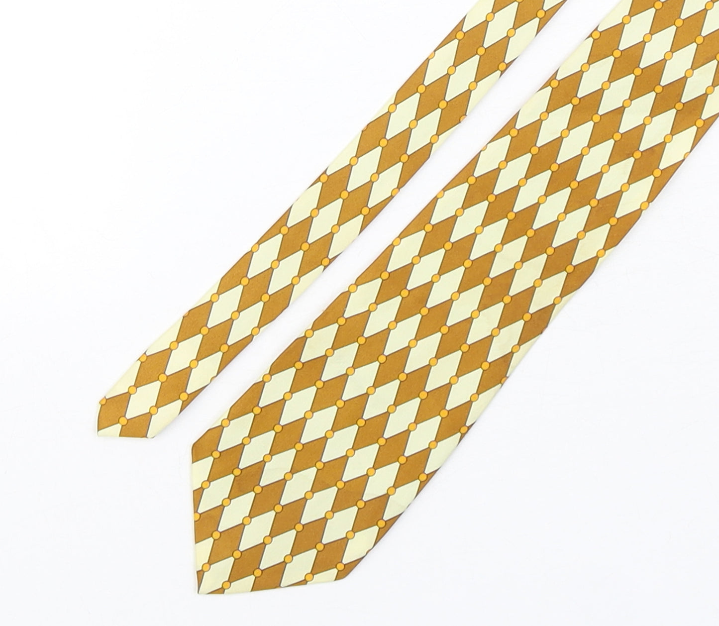Rene Chagal Mens Multicoloured Plaids & Checks Silk Pointed Tie One Size