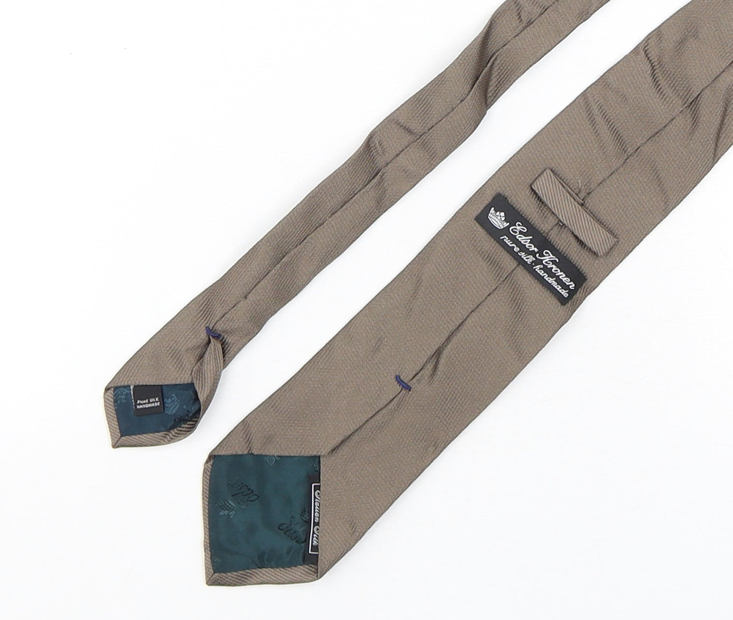 Edsor Kronen  Mens Green  Silk Pointed Tie One Size