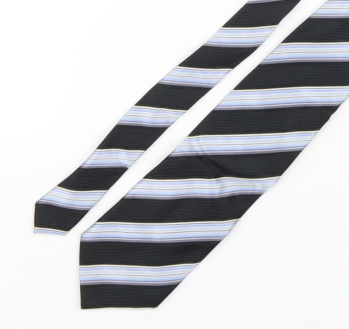 Racing Green  Mens Multicoloured Striped Silk Pointed Tie One Size