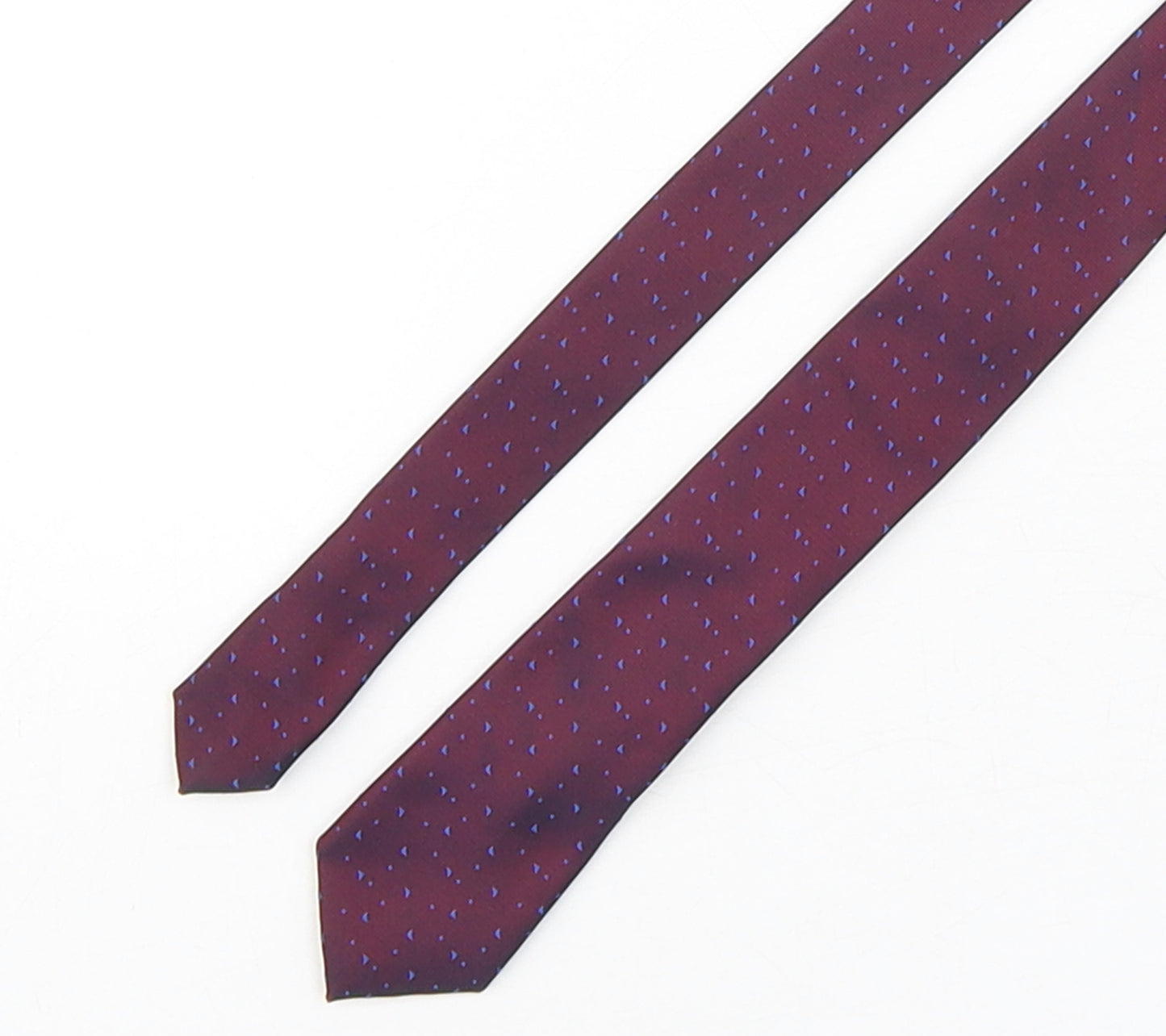 Moss Mens Multicoloured Geometric Polyester Pointed Tie One Size