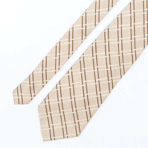 PreWorn  Mens Multicoloured Plaids & Checks Silk Pointed Tie One Size