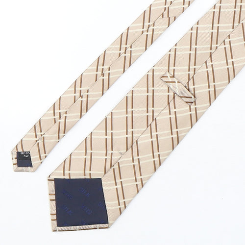 PreWorn  Mens Multicoloured Plaids & Checks Silk Pointed Tie One Size