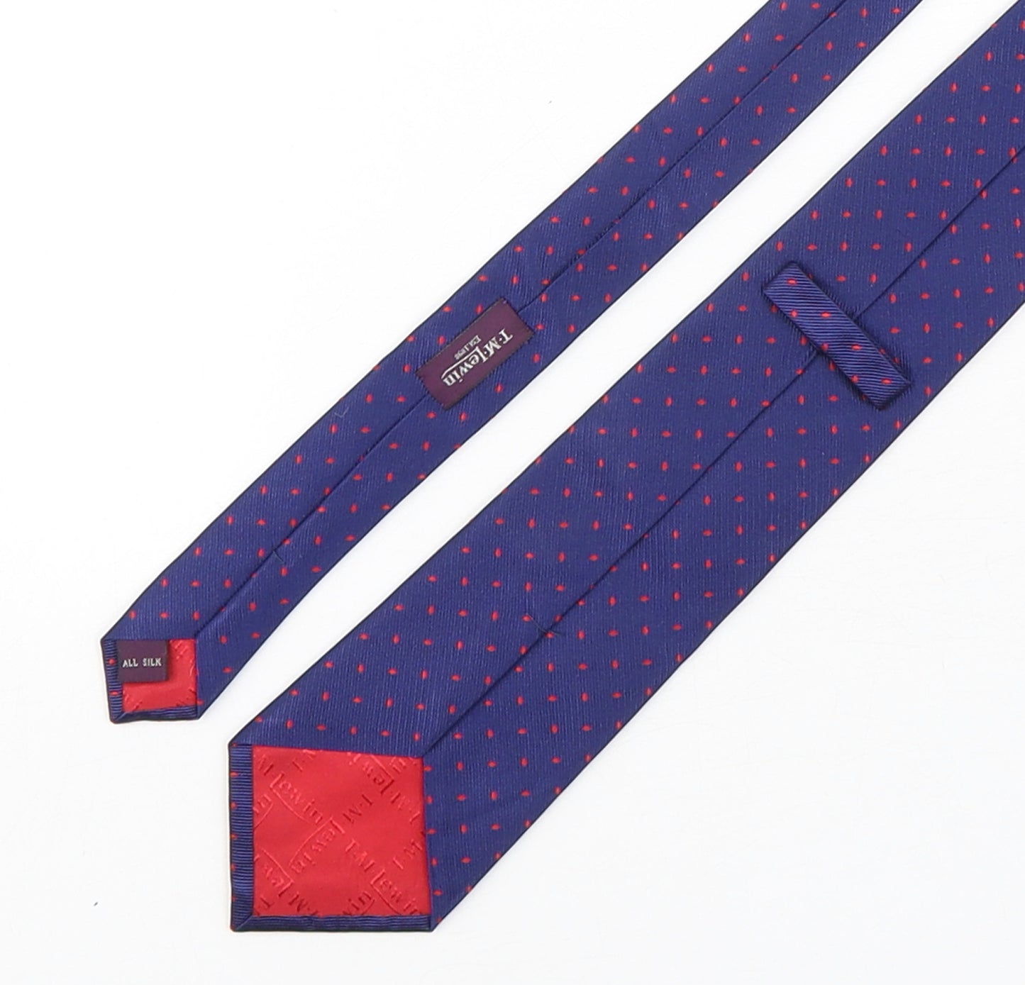 T.M.Lewin  Mens Multicoloured Geometric Silk Pointed Tie One Size