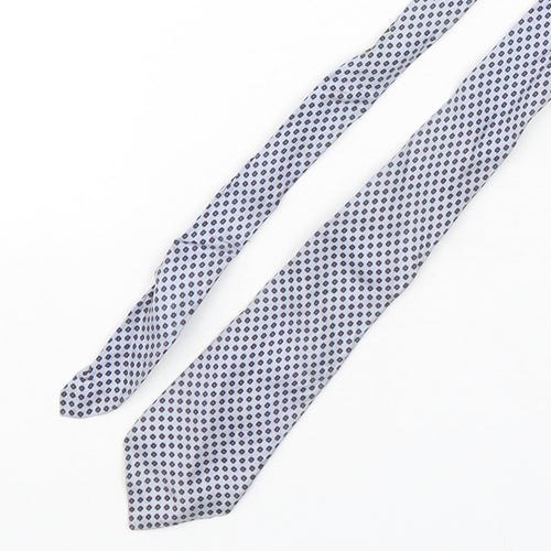 StMichael Mens Multicoloured Geometric Silk Pointed Tie One Size