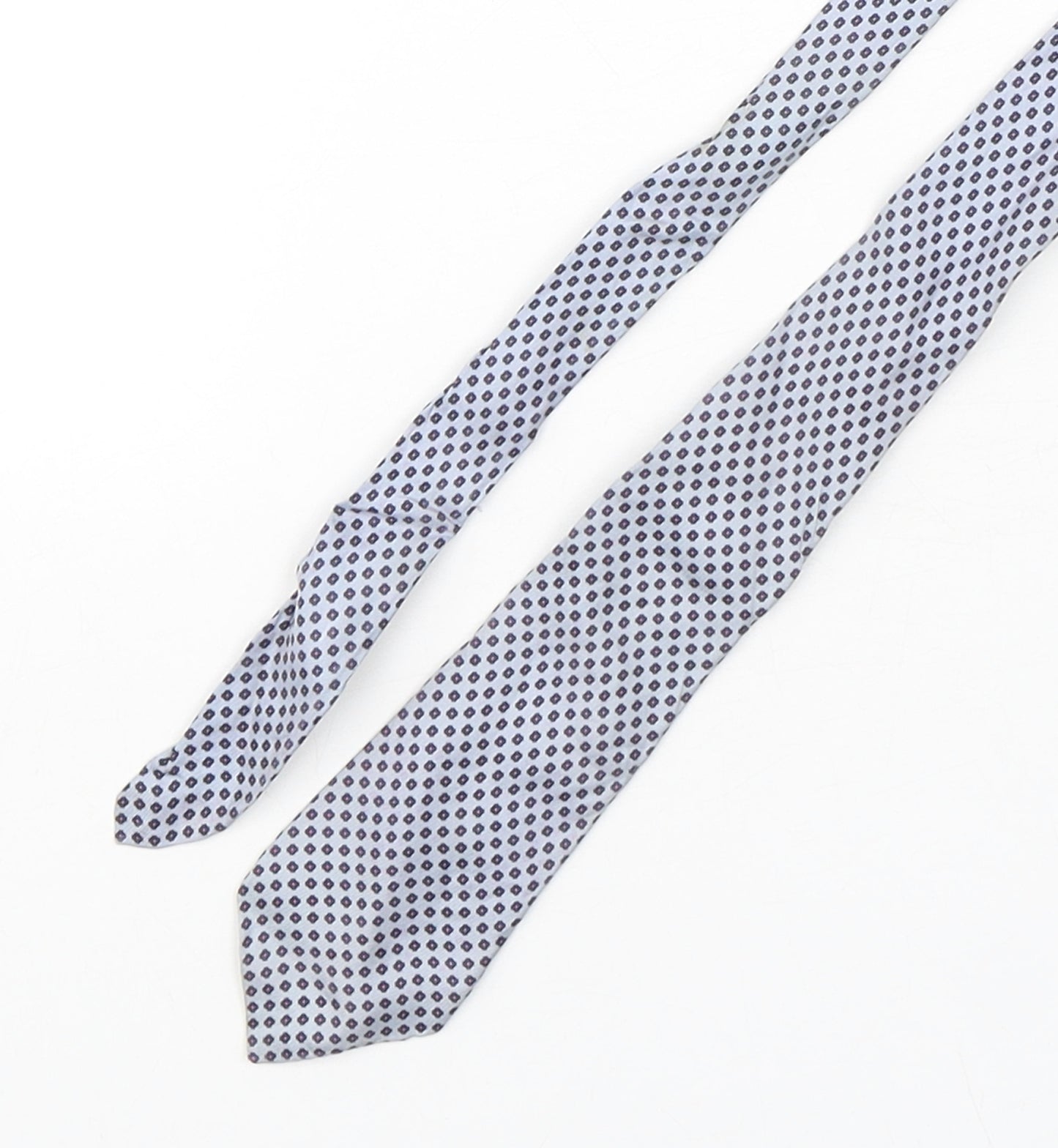 StMichael Mens Multicoloured Geometric Silk Pointed Tie One Size