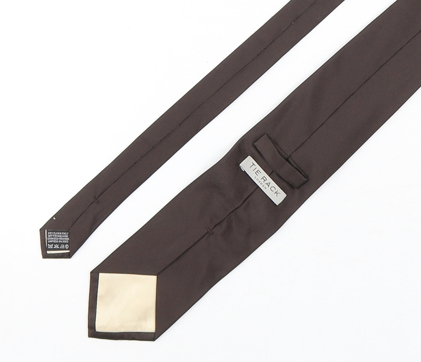 Tie Rack Mens Brown  Silk Pointed Tie One Size