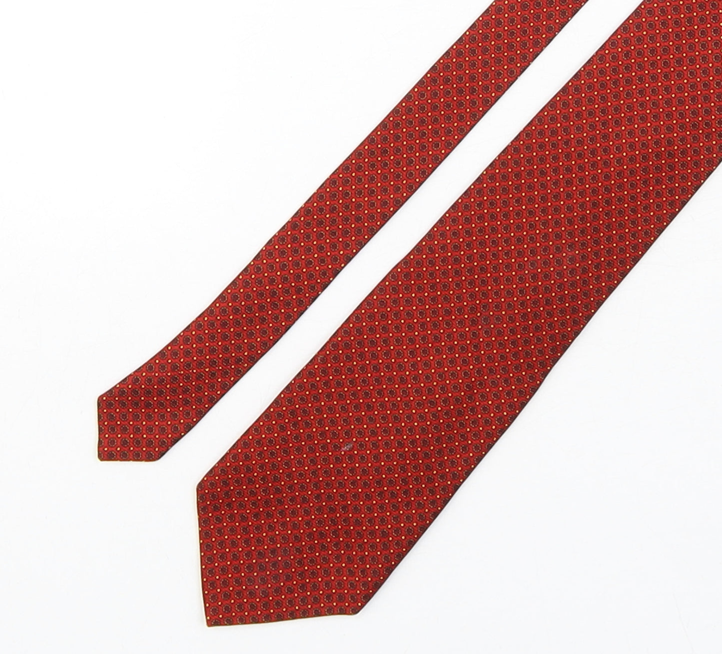 Hemley Mens Multicoloured Geometric Silk Pointed Tie One Size