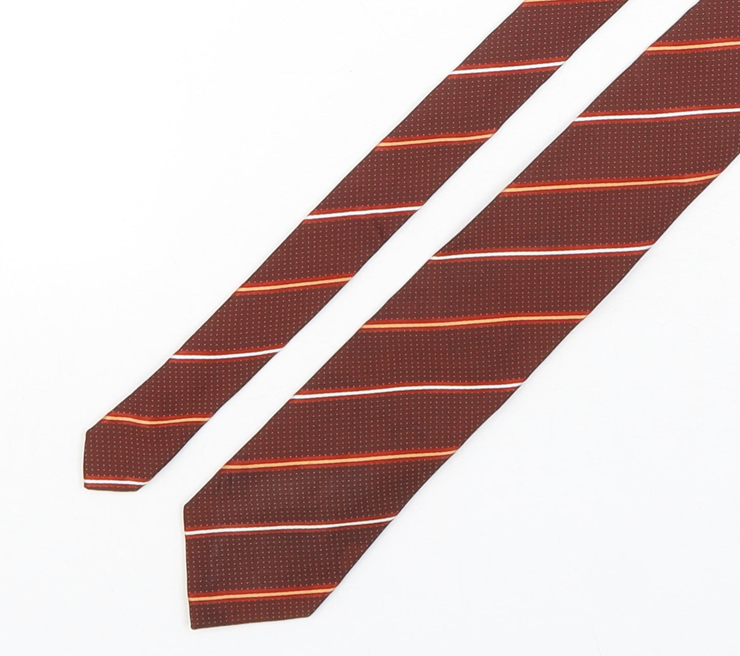 Bugatti  Mens Multicoloured Striped Silk Pointed Tie One Size