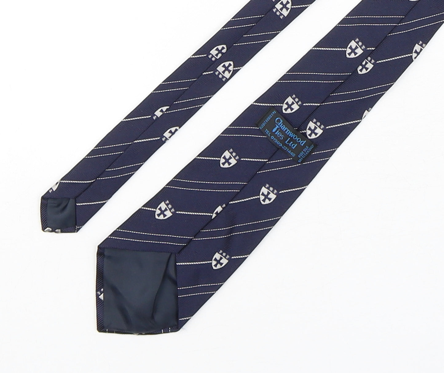 Charnwood  Mens Multicoloured Striped Silk Pointed Tie One Size