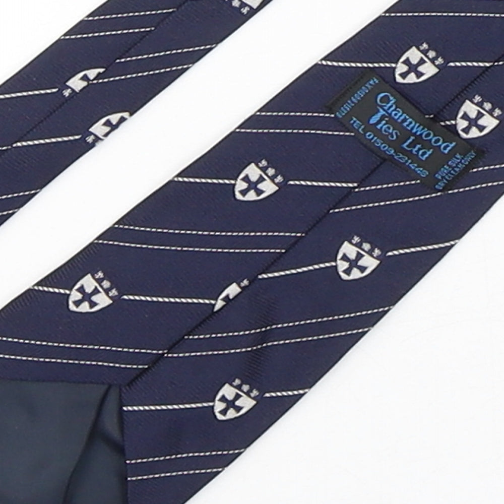 Charnwood  Mens Multicoloured Striped Silk Pointed Tie One Size