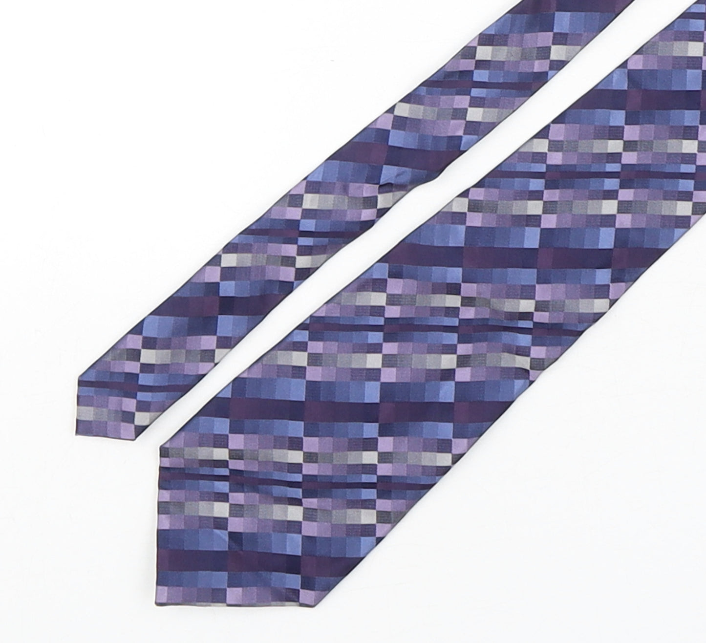 Van Heusen Mens Multicoloured Geometric Silk Pointed Tie One Size