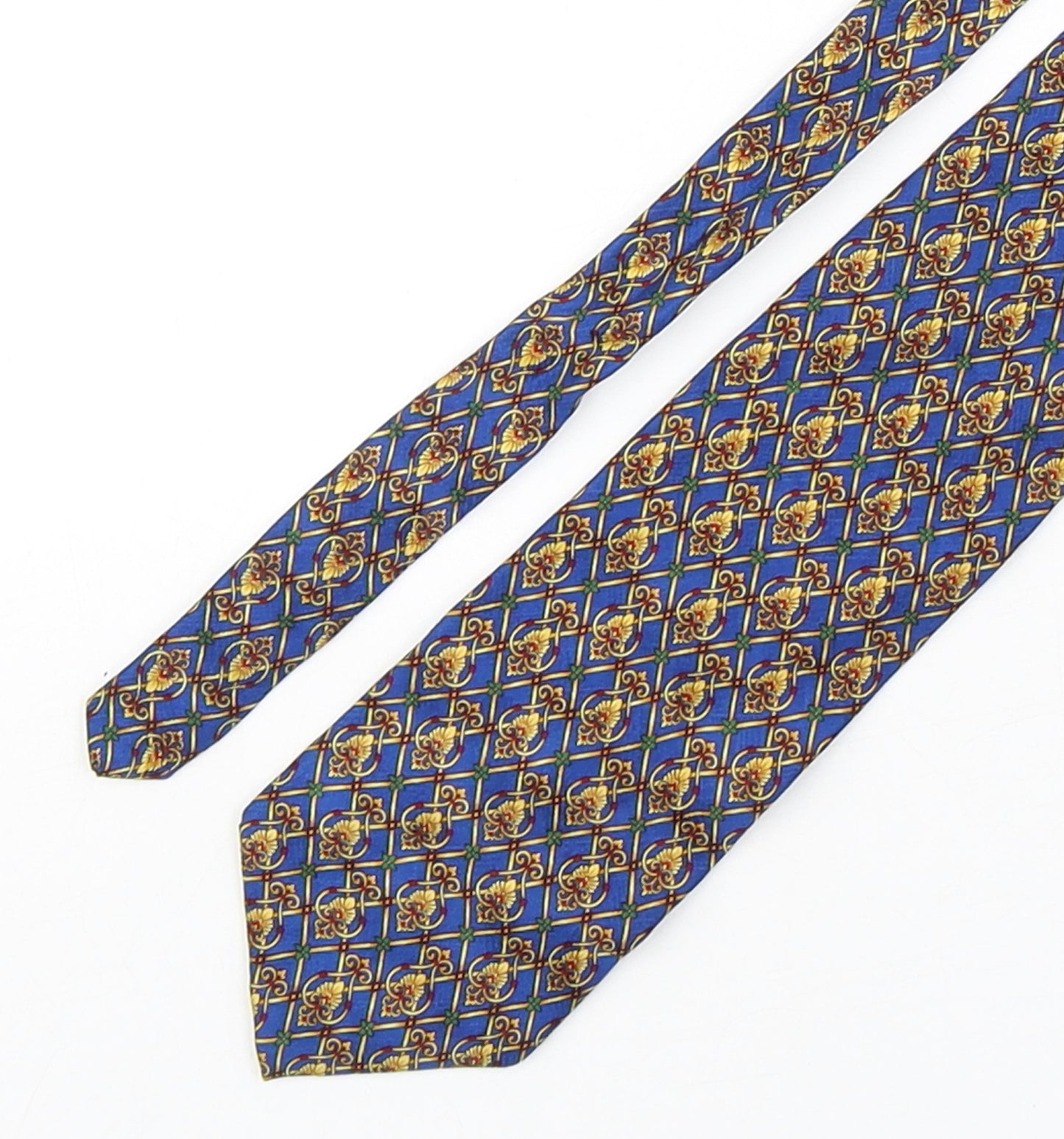 Bruno Piattelli Mens Multicoloured Geometric Silk Pointed Tie One Size