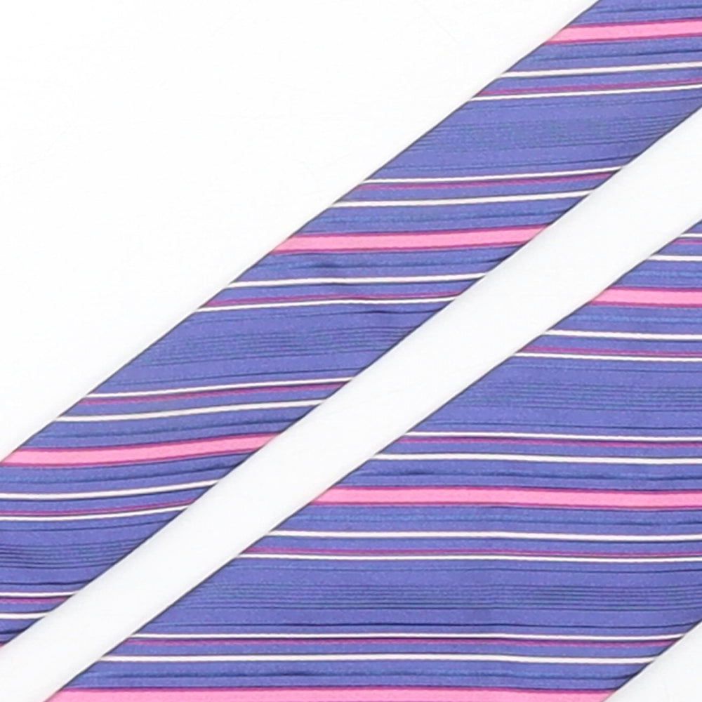 NEXT Mens Multicoloured Striped Silk Pointed Tie One Size