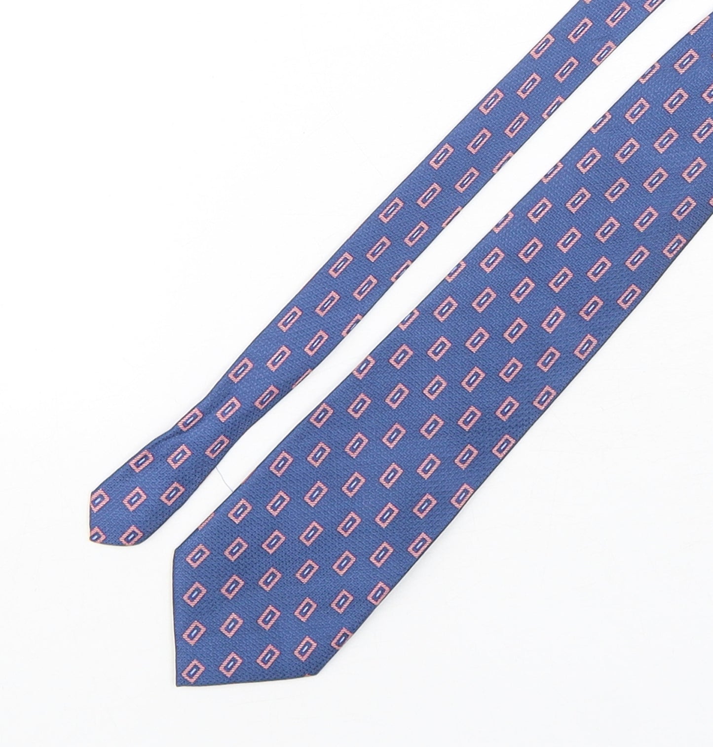 Gianni Ricci Mens Multicoloured Geometric Silk Pointed Tie One Size