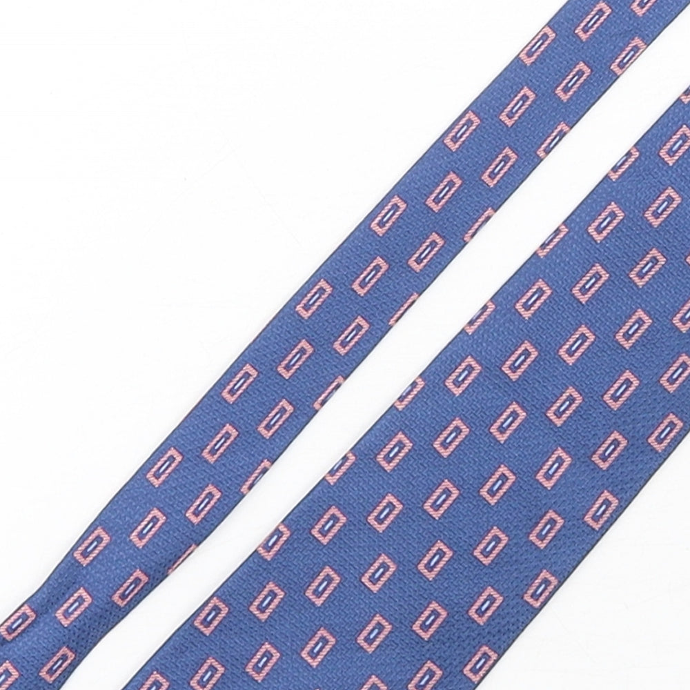 Gianni Ricci Mens Multicoloured Geometric Silk Pointed Tie One Size