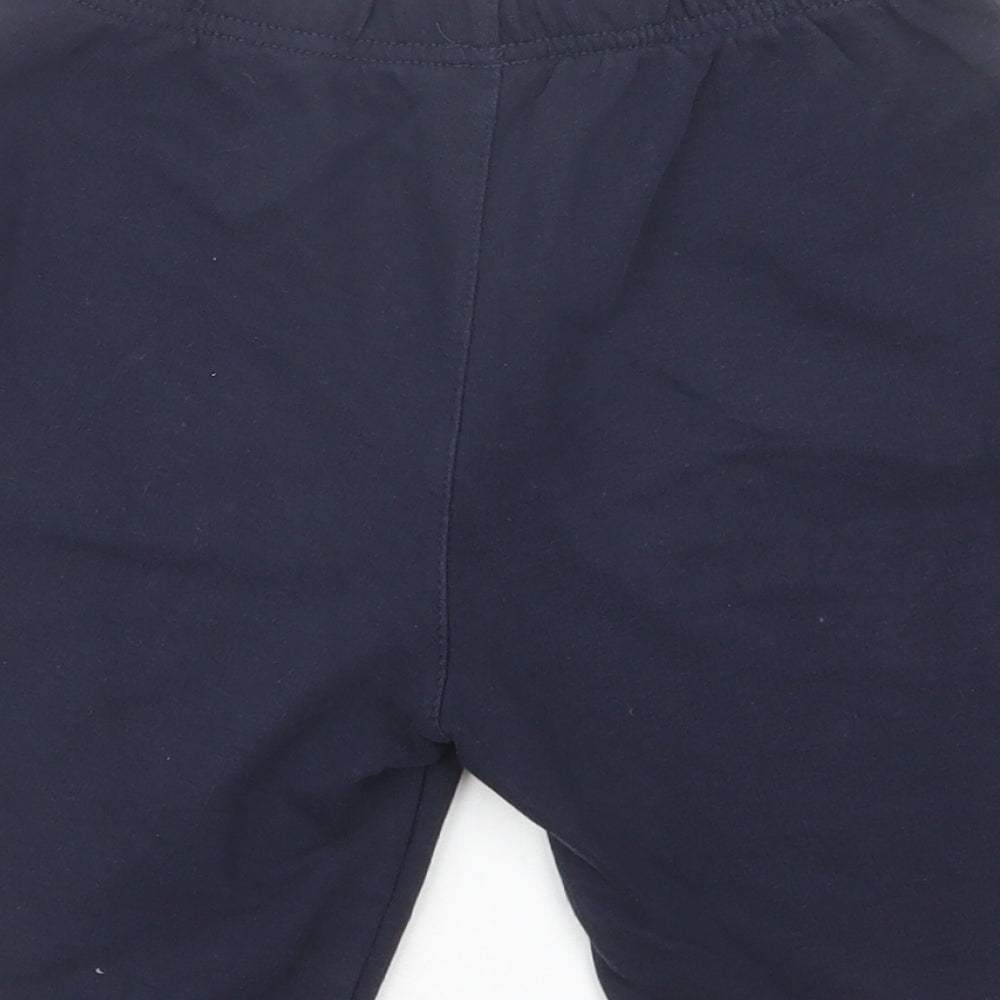 George Boys Blue  Cotton Sweat Shorts Size 9-10 Years  Regular Drawstring