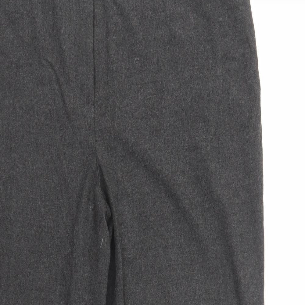 Phase Eight Womens Grey  Polyester Dress Pants Trousers Size 14 L30 in Regular Button