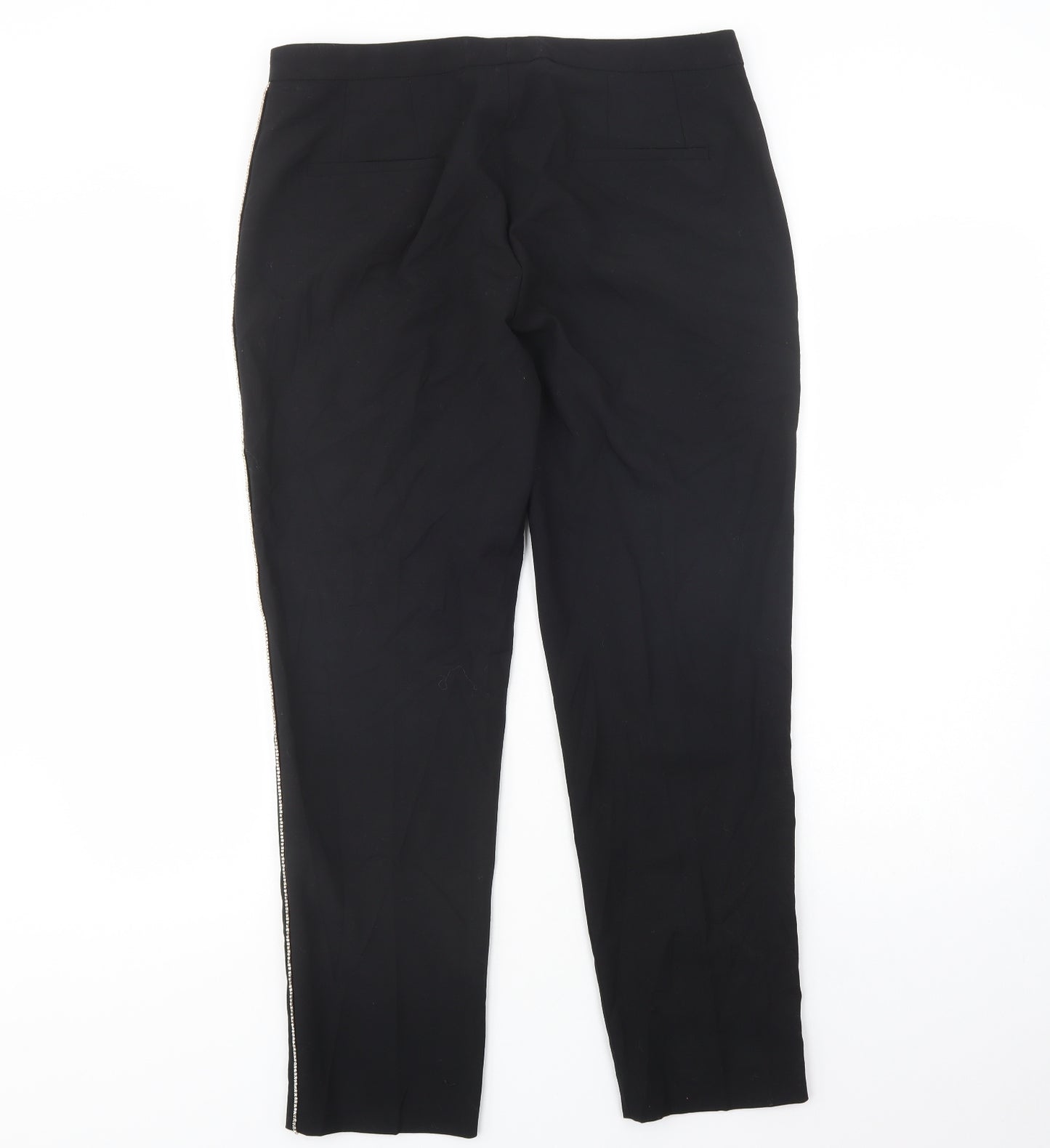 Gerard Darel Womens Black  Wool Dress Pants Trousers Size 14 L29 in Regular Button