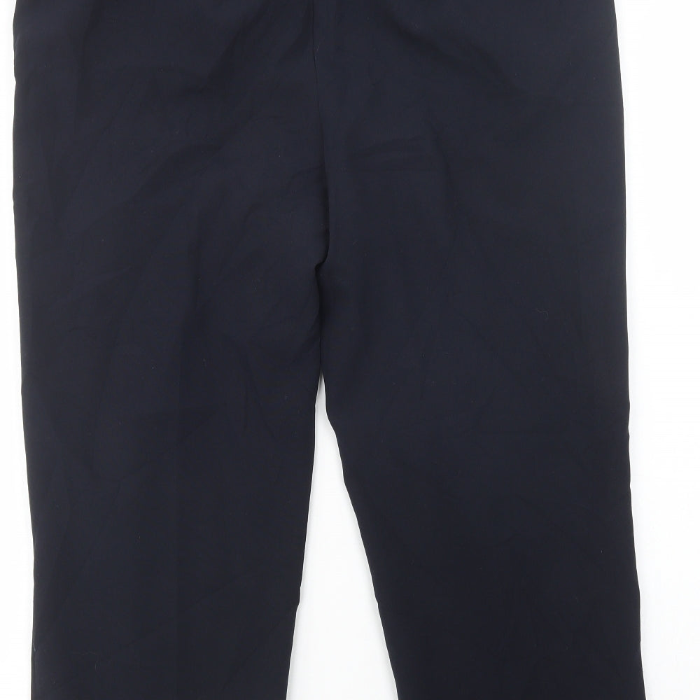 Isle Essentials Womens Blue  Polyester Trousers  Size 16 L25 in Regular