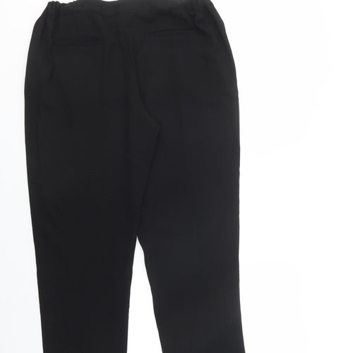 Minuet Petite Womens Black  Polyester Dress Pants Trousers Size 12 L27 in Regular Drawstring