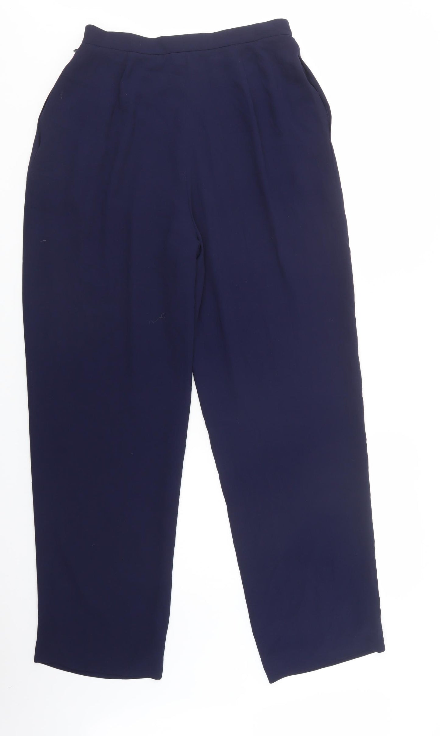 Jaeger Womens Blue  Polyester Dress Pants Trousers Size 14 L31 in Regular Button