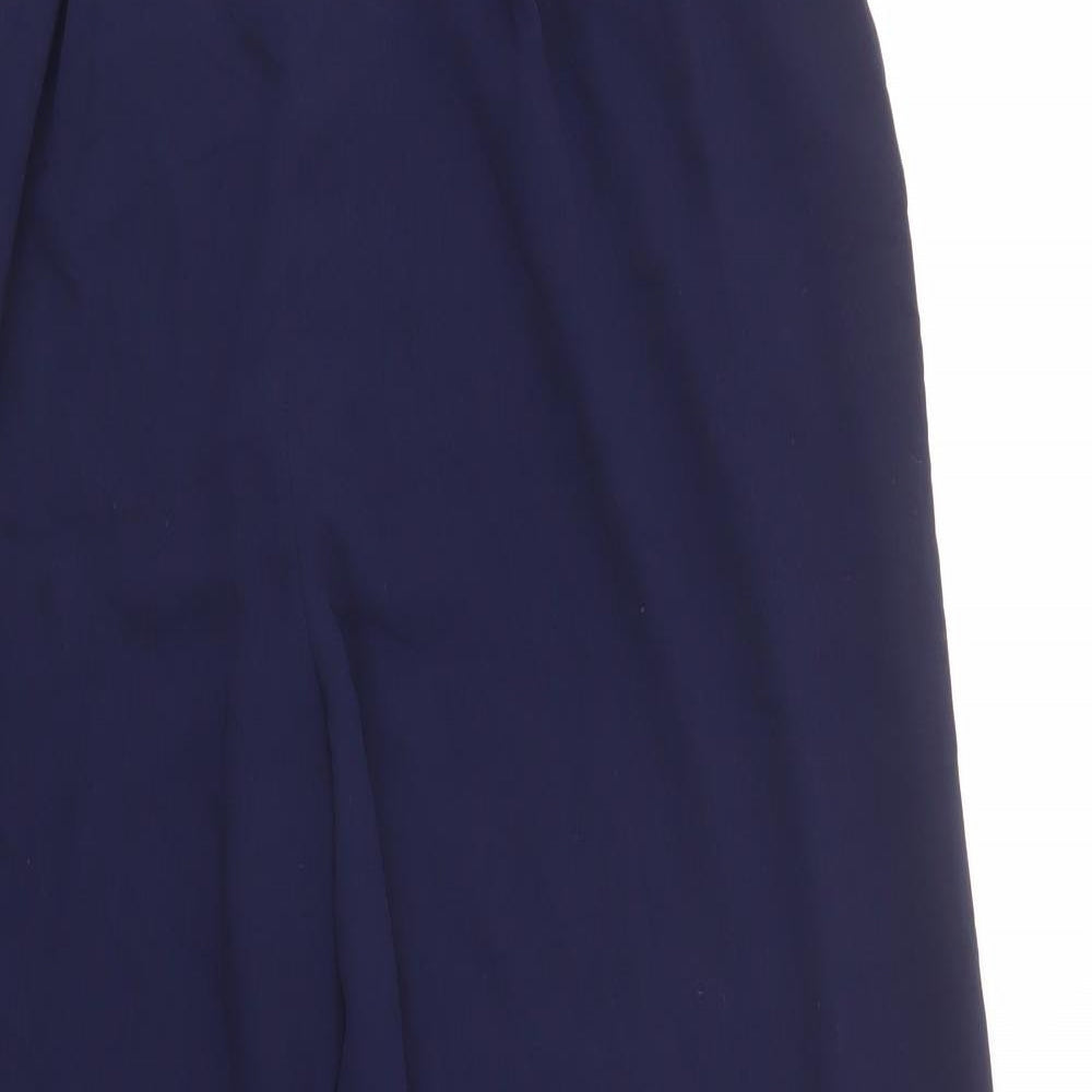 Jaeger Womens Blue  Polyester Dress Pants Trousers Size 14 L31 in Regular Button