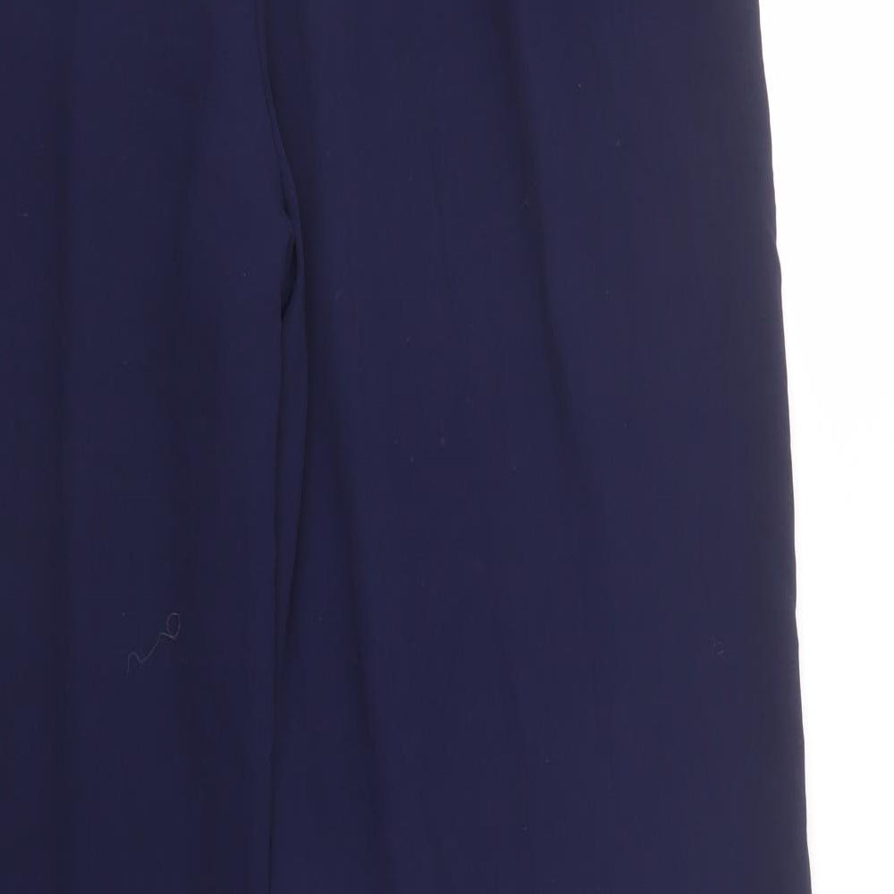 Jaeger Womens Blue  Polyester Dress Pants Trousers Size 14 L31 in Regular Button
