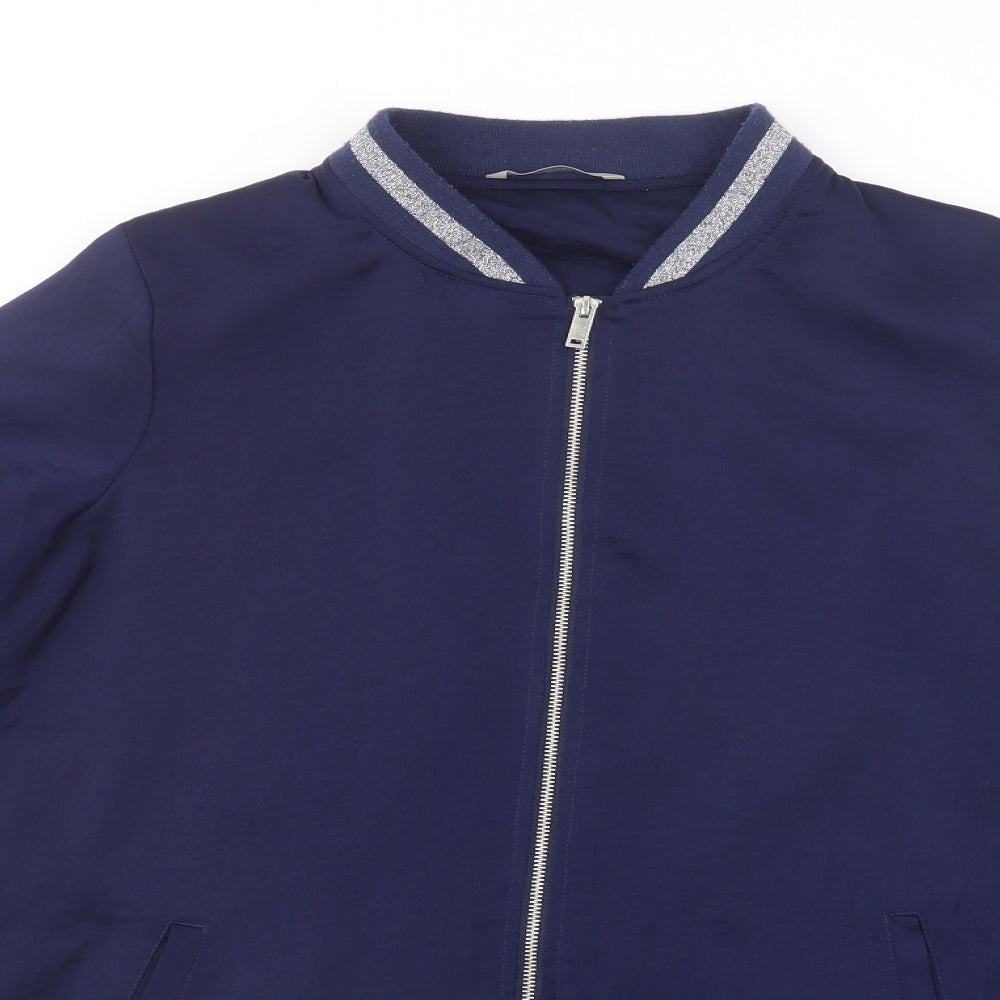George Womens Blue   Bomber Jacket Jacket Size 18  Zip