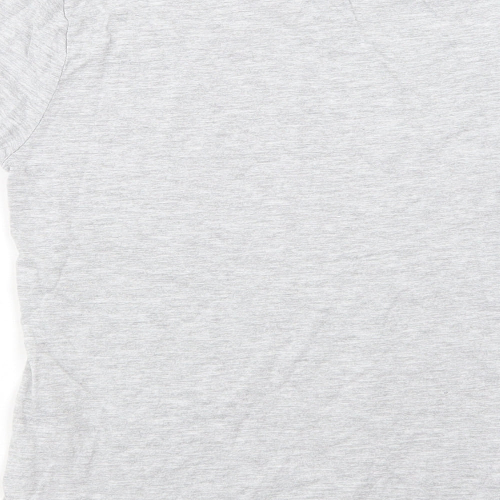 H&M Boys Grey  Cotton Basic T-Shirt Size 7-8 Years Crew Neck Pullover - Surf Los Angeles
