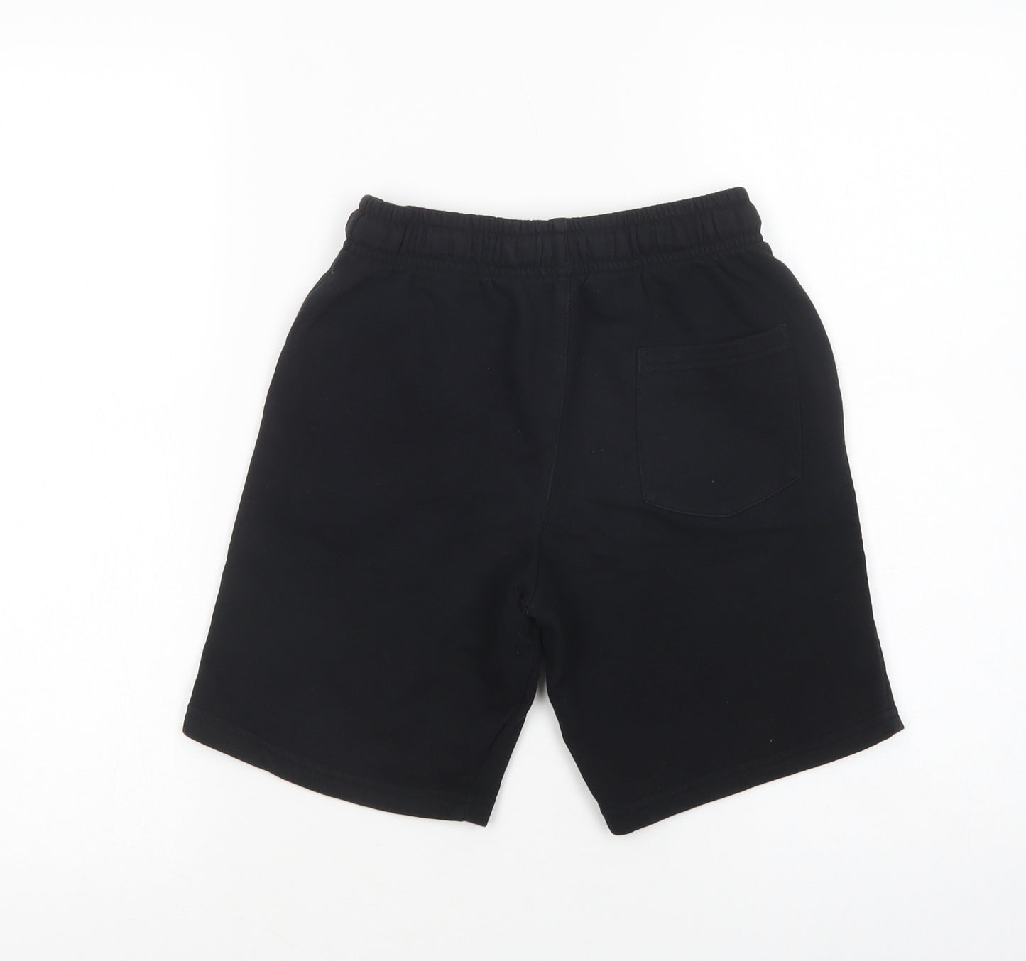 George Boys Black  Cotton Sweat Shorts Size 9-10 Years  Regular Drawstring