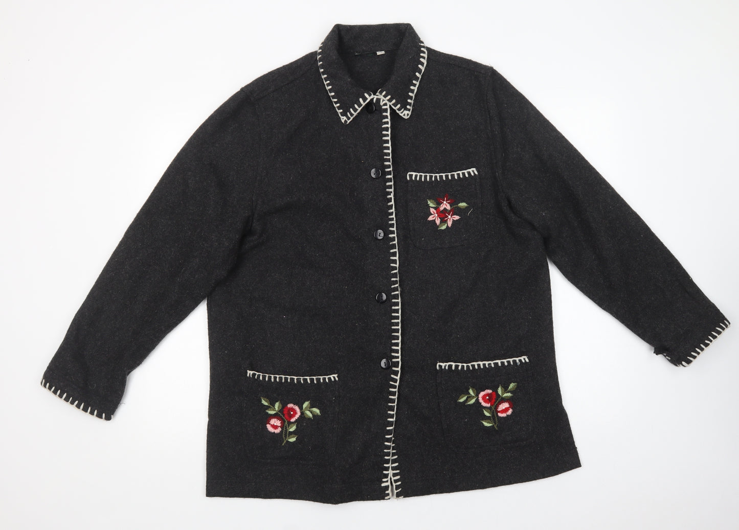 Taillissime Womens Grey   Jacket  Size 14  Button