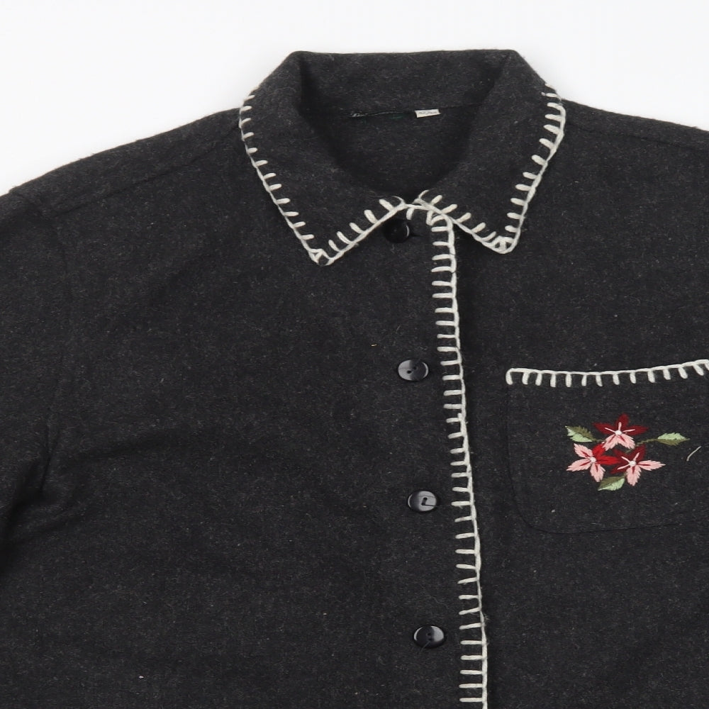 Taillissime Womens Grey   Jacket  Size 14  Button