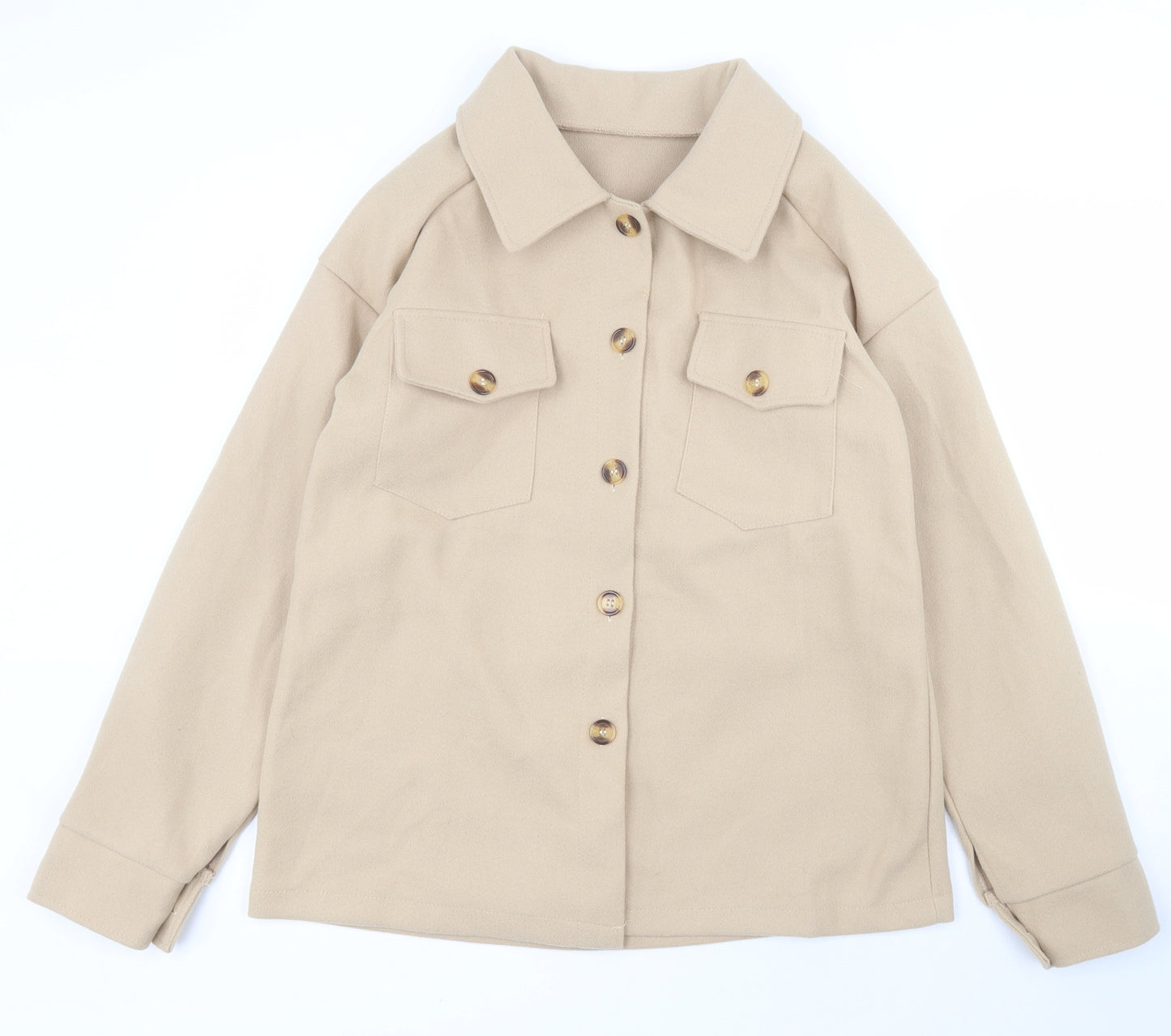 SheIn Womens Beige   Jacket  Size L  Button