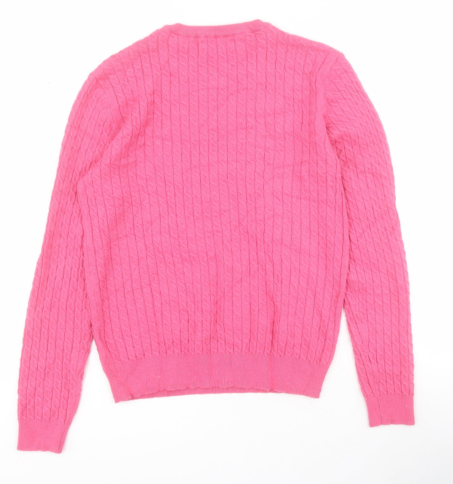 Papaya Womens Pink  Viscose Basic T-Shirt Size 14 Round Neck